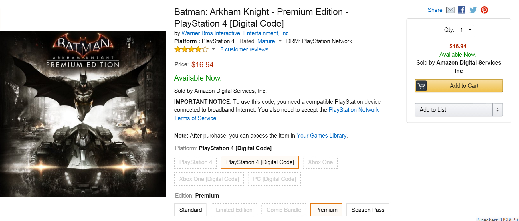 Black Friday Week: Get 'Batman: Arkham Knight' + Season Pass for PS4 for  $ | High-Def Digest